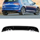 Quad Tip Rear Exhaust Spoiler Bumper Diffuser Valance – VW Golf MK7.5