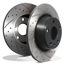 Rear Grooved Drilled 286mm Brake Discs – Audi TT 8J 1.8 2.0 TFSI TDI Quattro