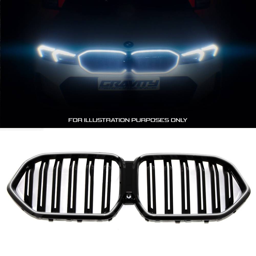 Gloss Black LED Grille – BMW X6 G06 Pre-LCI 19-23-Gravity Performance