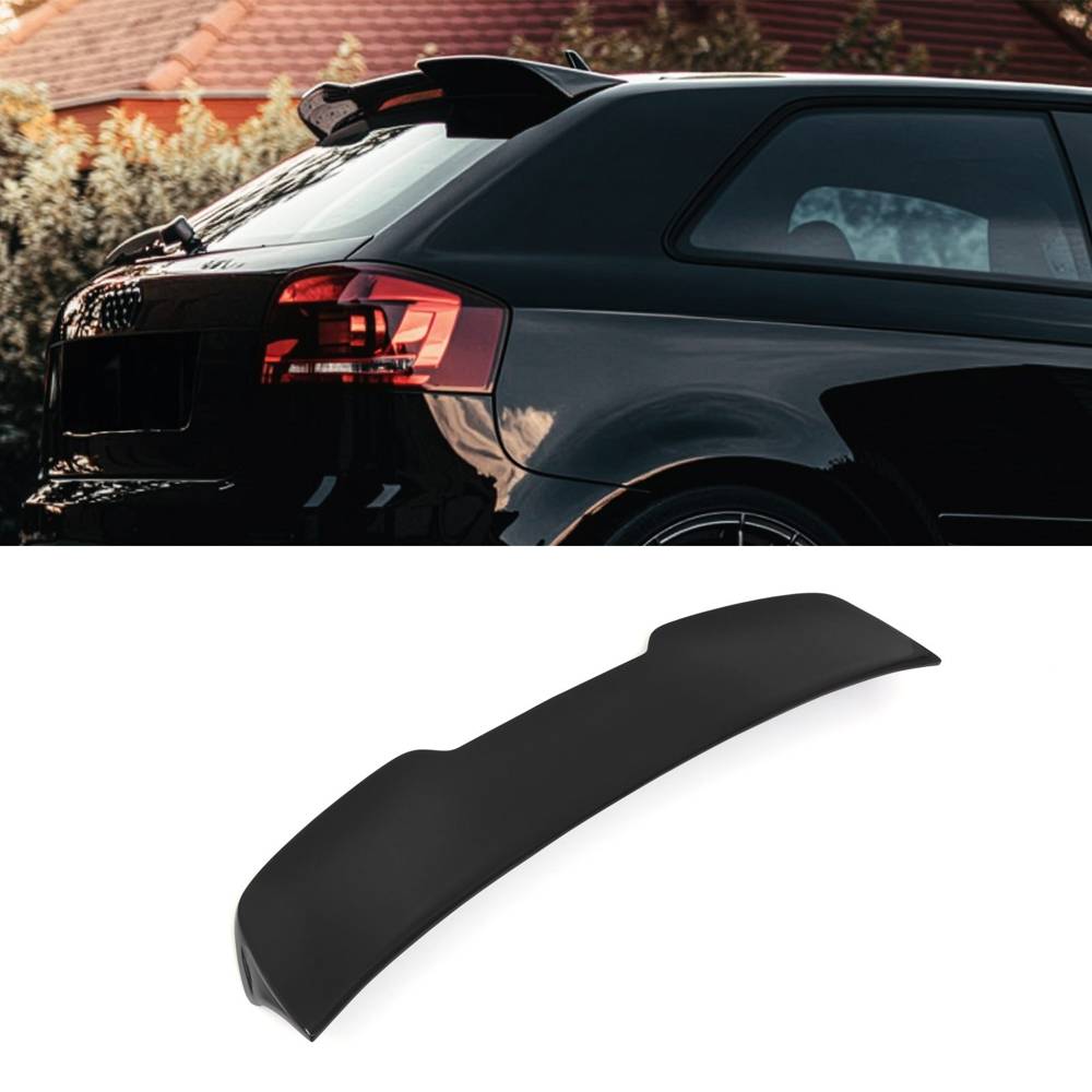 RS3 Style Rear Spoiler Gloss Black – Audi A3 8P 3 Door Hatch 04-12