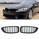 Gloss Black Front Kidney Grilles – BMW 4 Series F32 F33 F36 14-20-Gravity Performance