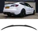 Rear Lip Spoiler M4 Style Wing Gloss Black – Tesla Model 3 2019-2022