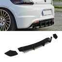 Rear Bumper Diffuser Gloss Black – VW Volkswagen Scirocco R 08-17-Gravity Performance