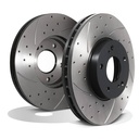 Front Drilled Grooved 295mm Brake Discs – Nissan Skyline R33 2.5 GTST 93-98-Gravity Performance