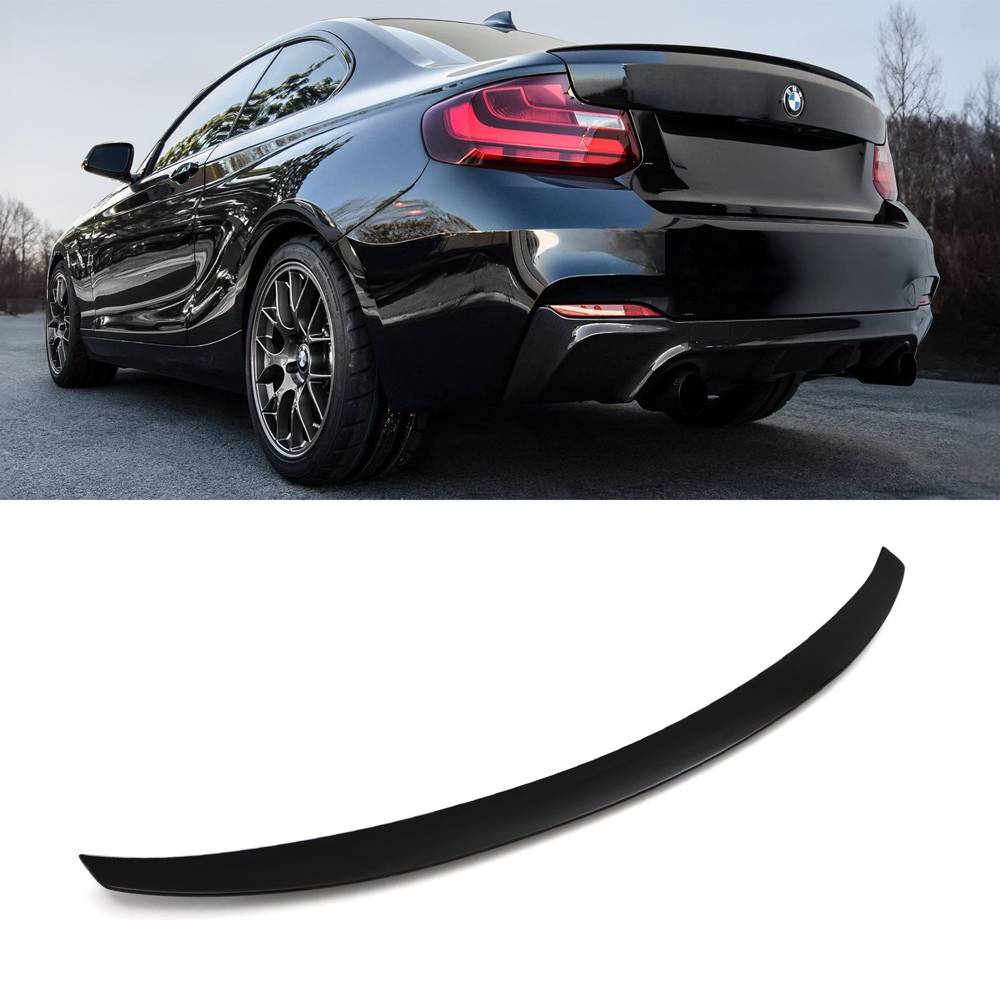 Gloss Black Rear Boot Lip Spoiler – BMW 2 Series Coupe F22 14-21-Gravity Performance