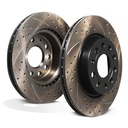 Front Drilled Vented 280mm Brake Discs – Skoda Octavia 1.4 1.6 2.0 Fsi TDI 04+-Gravity Performance