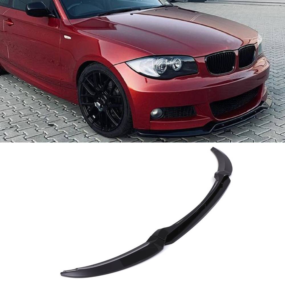 Front Splitter Lip Gloss Black – BMW 1 Series E82 E88 07-13-Gravity Performance