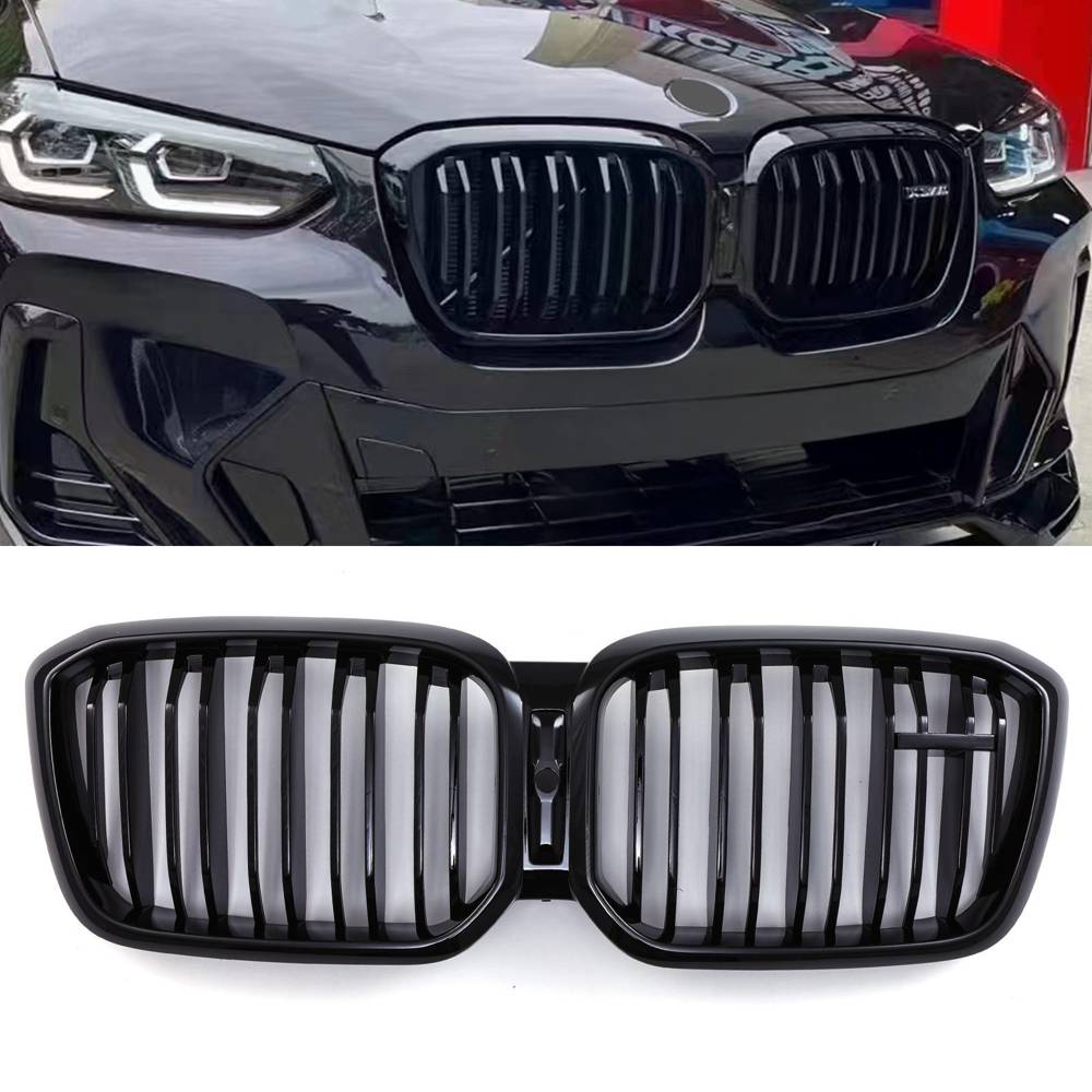 X3M Style Kidney Grille Gloss Black – BMW X3 G01 LCI 22-24-Gravity Performance
