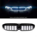 Gloss Black LED Front Grille – BMW 3 Series G20 2019-2022-Gravity Performance