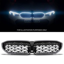 Diamond Style Gloss Black LED Front Grille – BMW 3 Series G20 2019-2022-Gravity Performance