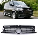Gloss Black Badged Front Bumper Grille Chrome Trim – VW Transporter T5.1 09-15