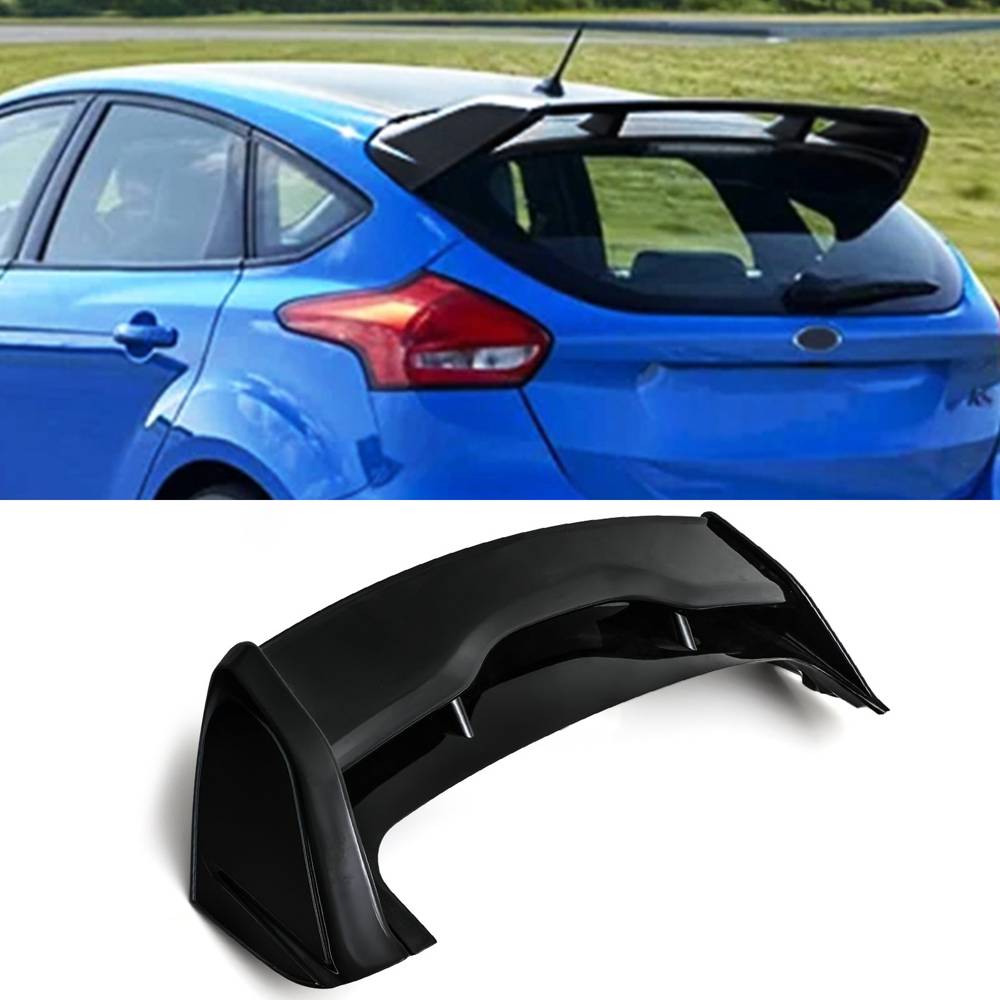 RS Style Rear Spoiler Gloss Black – Ford Focus MK3 12-18-Gravity Performance