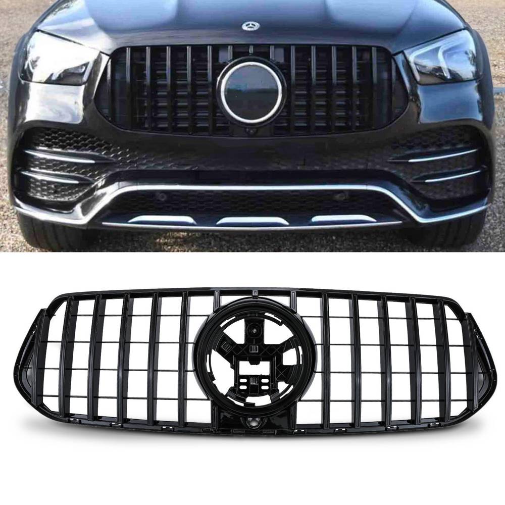 Gloss Black Panamericana GTR Style Front Grille – Mercedes Benz GLE V167 2020+-Gravity Performance