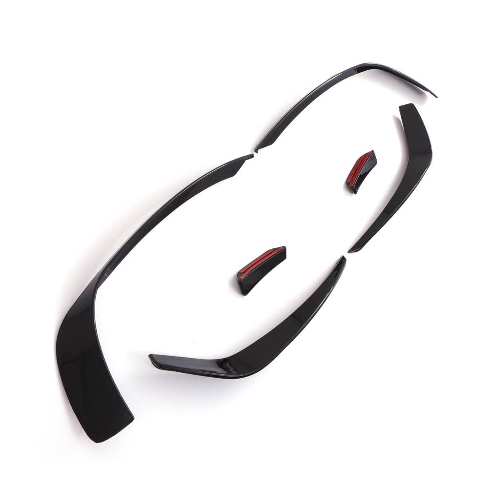 Front Bumper Canards and Fog Light Surround Gloss Black – Mercedes Benz A-Class W176 Pre-Facelift 13-15-Gravity Performance