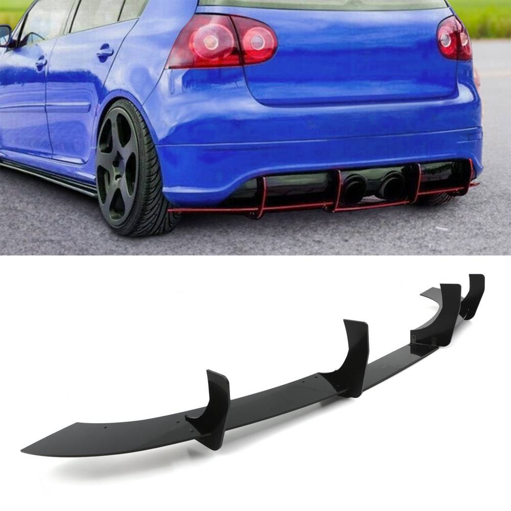 Rear Blade Diffuser Gloss Black – Volkswagen Golf R32 MK5 05-09-Gravity Performance