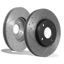 Front Vented 278mm Brake Discs Ford Fiesta ST150 2004-2008-Gravity Performance