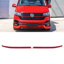 Red Long Upper Grille Trims Pair – VW Transporter T6.1 19-24
