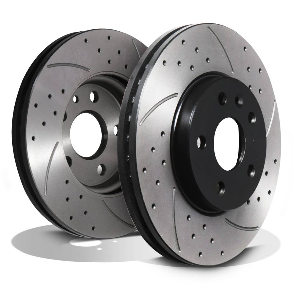 Front Drilled Grooved 275mm Brake Discs – Vauxhall Astra J 1.3 1.7 2.0 CDTI-Gravity Performance