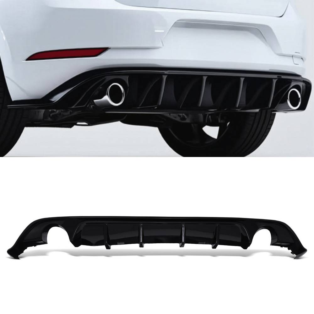 TCR Style Rear Diffuser Gloss Black – VW Golf MK7.5 17-20-Gravity Performance
