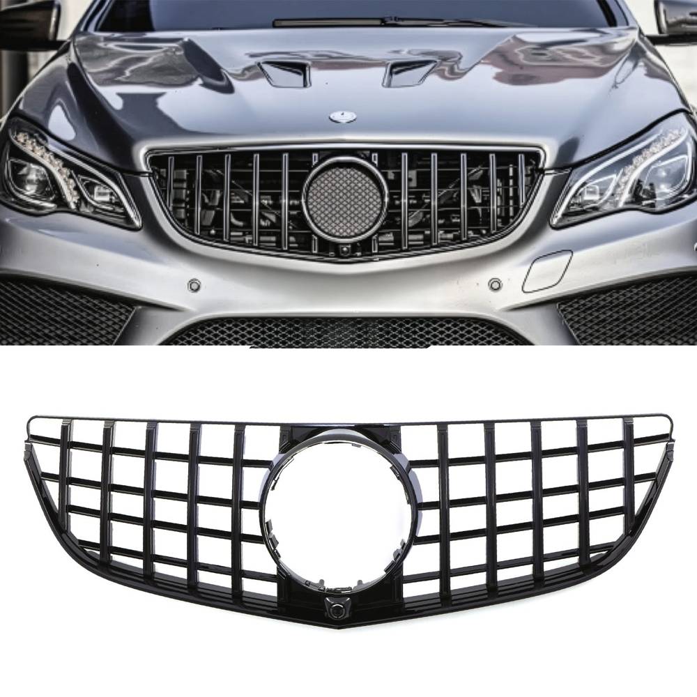 Panamericana Style Front Grille Gloss Black – Mercedes E Class C207 13-16-Gravity Performance