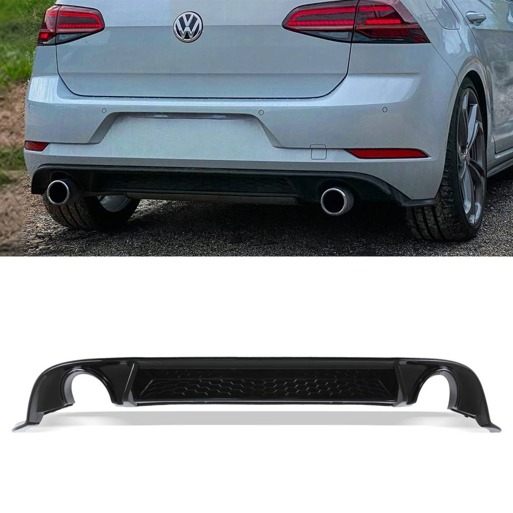 Rear Diffuser Lip Gloss Black – Volkswagen Golf GTI MK7.5 17-20-Gravity Performance