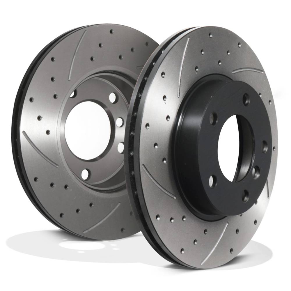 Front Drilled Grooved 286mm Brake Discs – BMW E36 E46 Z3 E85 323 328 320D-Gravity Performance