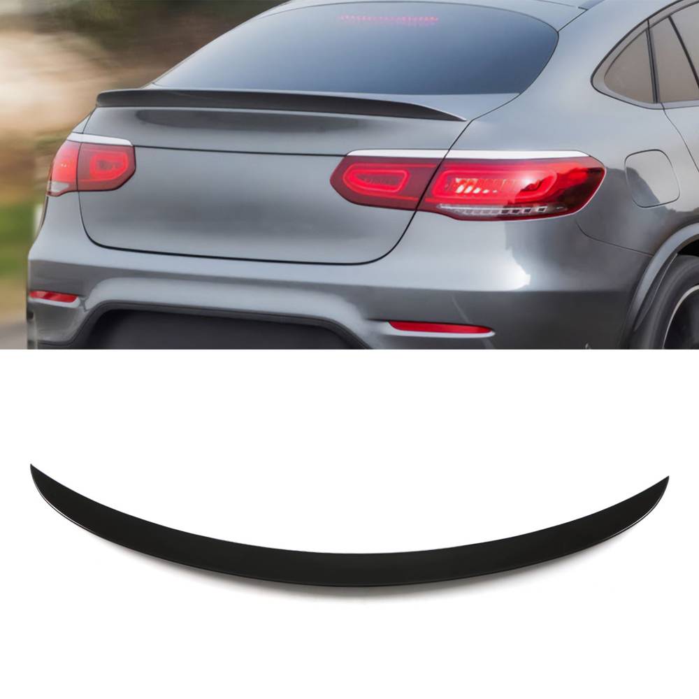 Gloss Black Rear Roof Spoiler – Mercedes Benz GLC Coupe W253 16-22-Gravity Performance