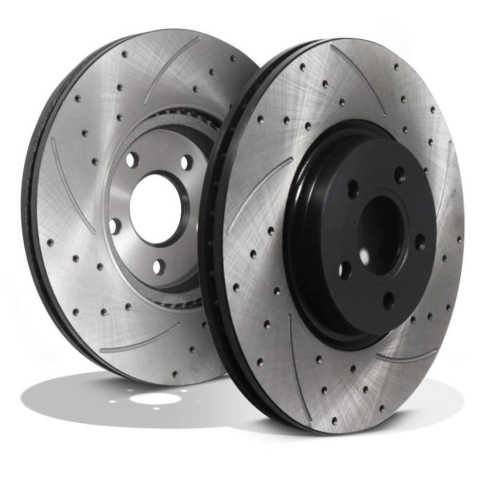 Front Drilled Grooved 320mm Brake Discs – Ford Mondeo Transit Ecoboost TDCI-Gravity Performance