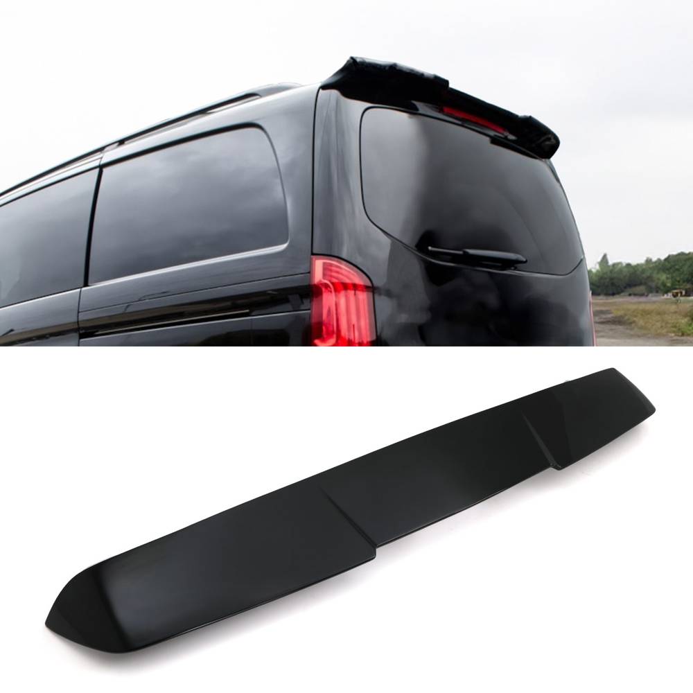Gloss Black Rear Roof Spoiler – Mercedes Benz V Class Vito W447 14-20-Gravity Performance