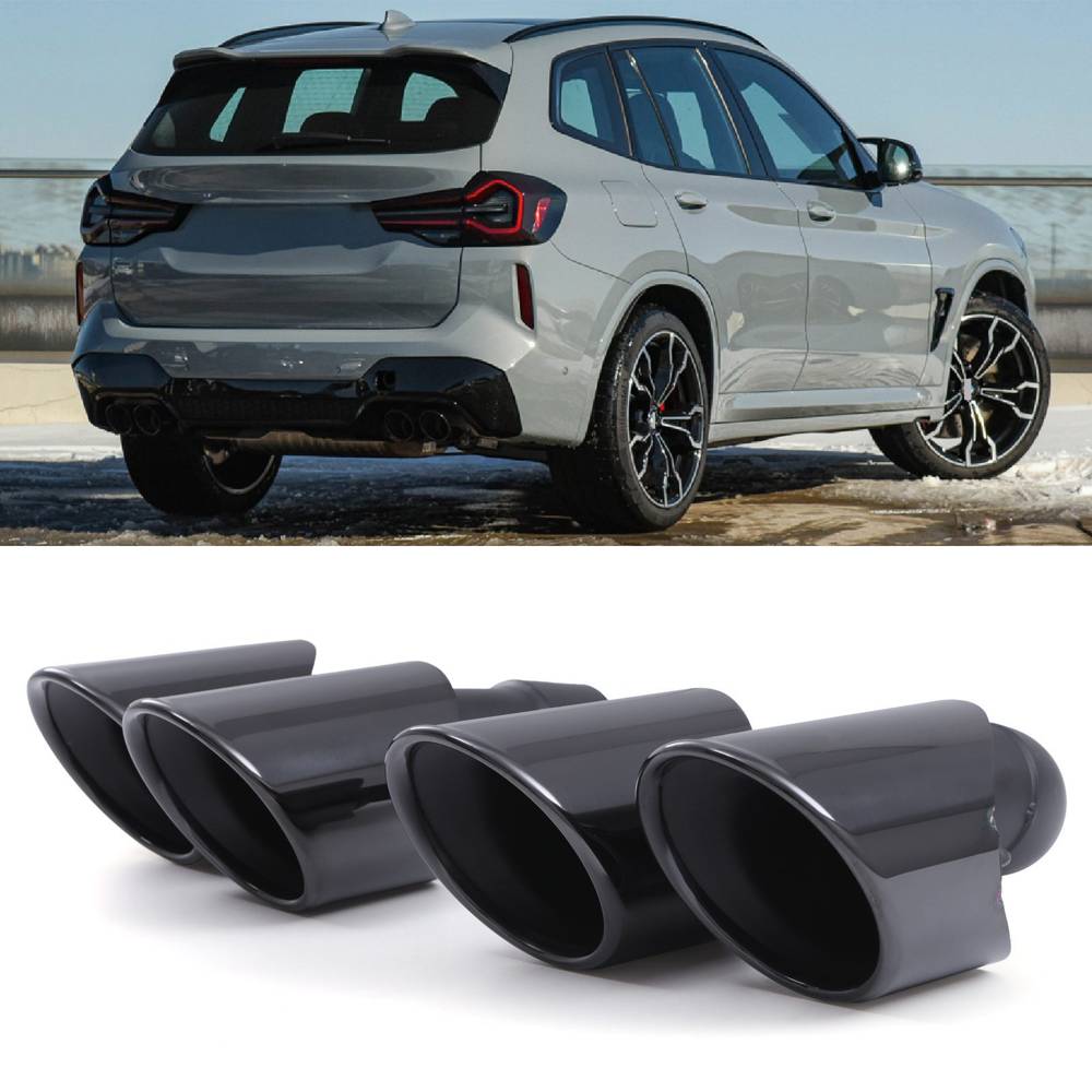 X3M Style Exhaust Conversion Gloss Black – BMW X3 G01 3.0L Pre-LCI 18-21