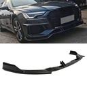 Front Splitter Gloss Black – Audi A6 C8 19-24-Gravity Performance