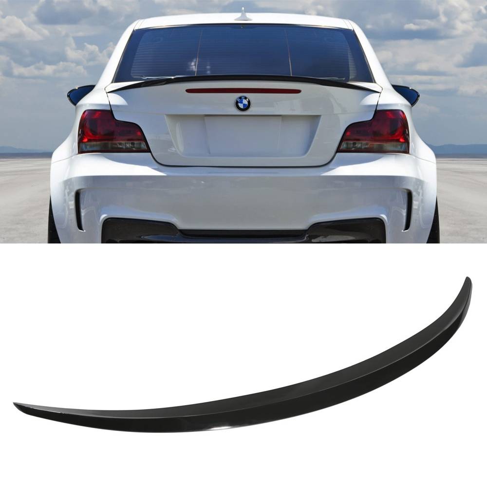 Gloss Black Rear Lip Spoiler – BMW 1 Series Coupe E82 07-13-Gravity Performance