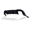 Rear Twin Exit Diffuser Gloss Black – VW Golf MK8 GTI 2020+-Gravity Performance
