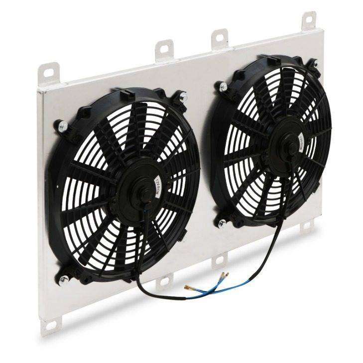 Universal 11″ Straight Blade Radiator Fan & Shroud Kit-Gravity Performance