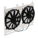 Universal 11″ Straight Blade Radiator Fan & Shroud Kit-Gravity Performance