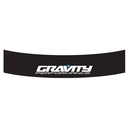 Gravity Performance Sunstrip – White / Blue on Black
