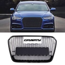 RS6 Quattro Style Front Honeycomb Grille Gloss Black – Audi A6 C7 11-15-Gravity Performance