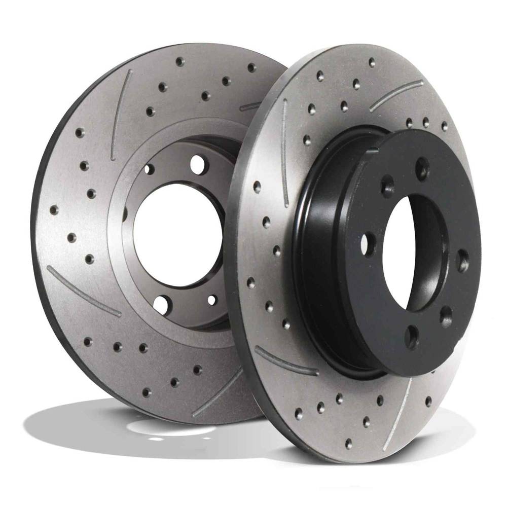 Rear Drilled Grooved 240mm Brake Discs – MG F MG TF 1.6 1.8 95+-Gravity Performance