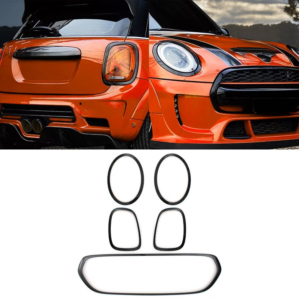Gloss Black Headlight and Grille Surround Trim Kit – Mini Cooper F55 F56 F57 2014-2023-Gravity Performance