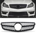AMG Style Gloss Black Grille – Mercedes C Class W204 07-14-Gravity Performance