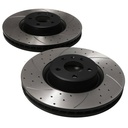 Front Drilled Vented 356mm Brake Discs – Audi A6 C7 Allroad 3.0 TDI TFSI 12-18-Gravity Performance