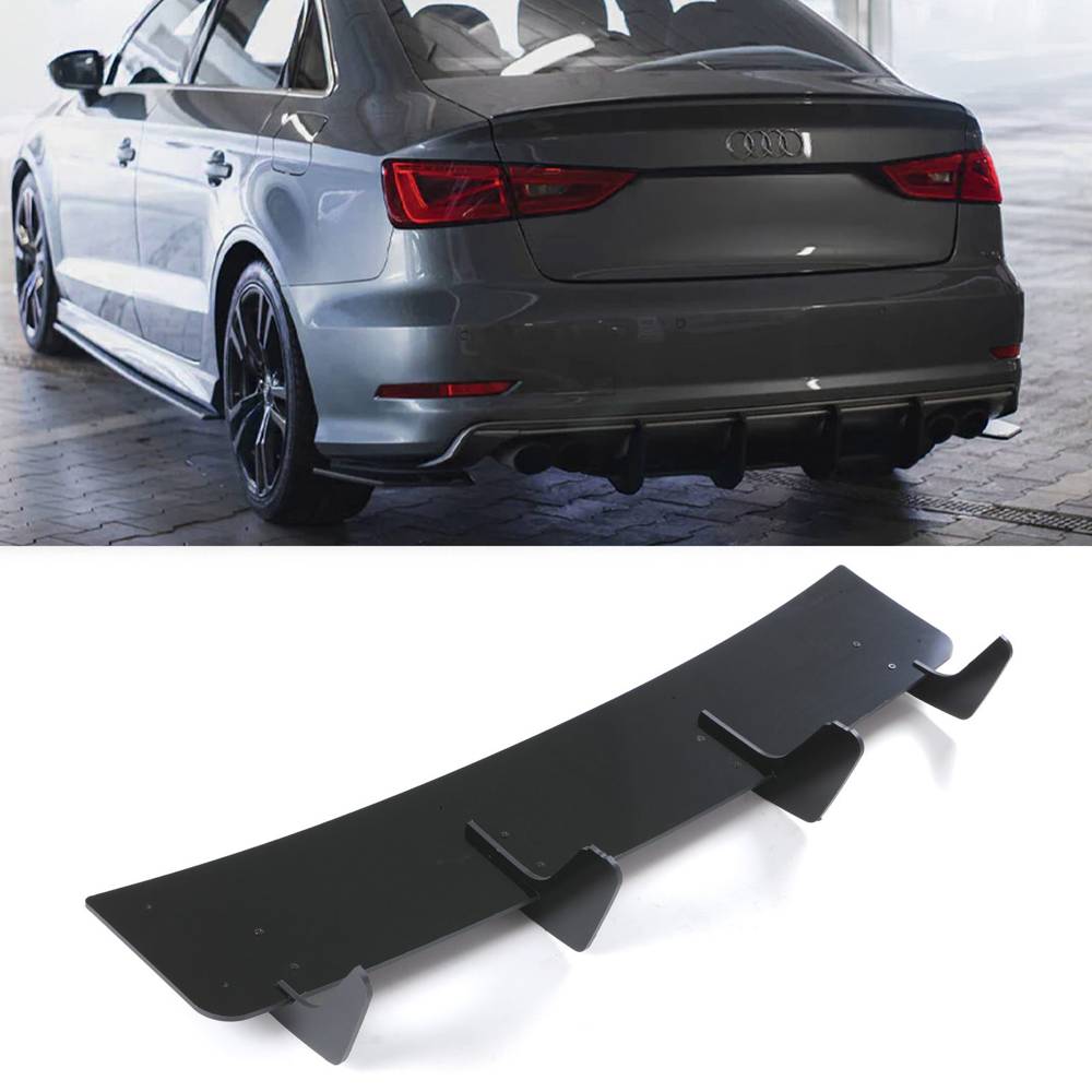 Rear Blade Diffuser Gloss Black – Audi RS3 Sedan 8V 2017-2020-Gravity Performance