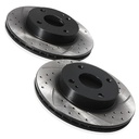 Front Drilled Grooved 235mm Brake Discs – Mazda MX5 MK1 Na Eunos 1.6 1990-1998-Gravity Performance
