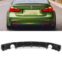 Gloss Black Dual Exit Rear Diffuser – BMW 3 Series F30 12-19-Gravity Performance
