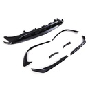 Front Bumper Canards with Lower Grille Splitter Gloss Black – Mercedes Benz A-Class W176 Facelift 15-18-Gravity Performance