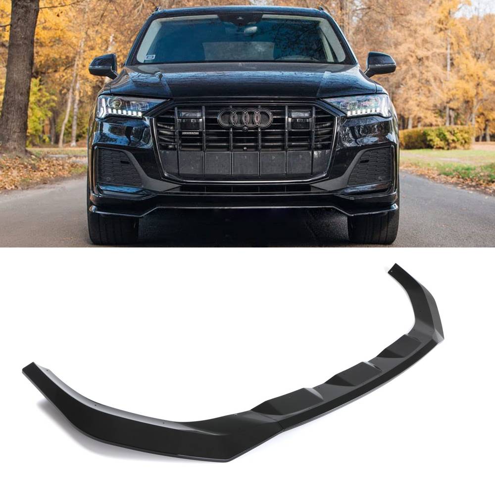 Front Splitter Lip Gloss Black – Audi Q7 SQ7 S-Line 2020+-Gravity Performance