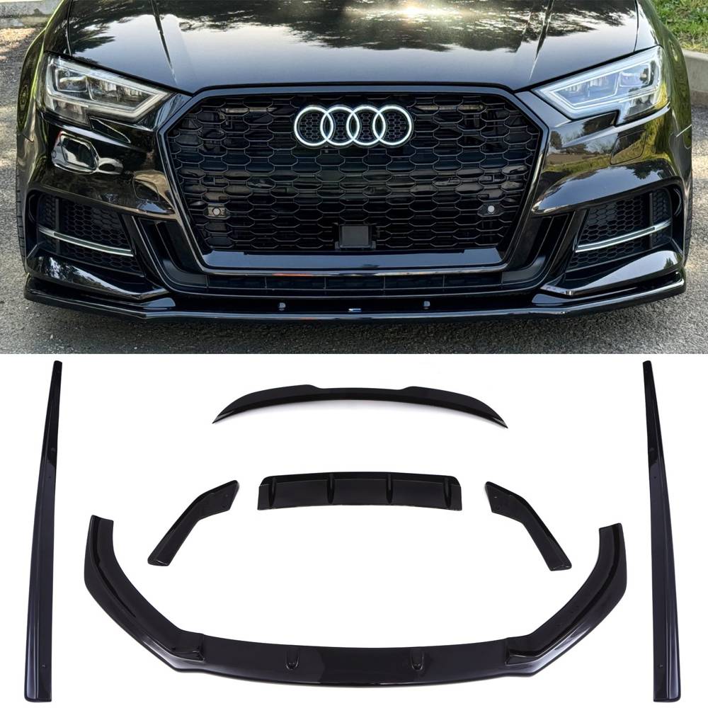 Aero Body Kit Gloss Black – Audi S3 8V 2016-2019-Gravity Performance