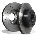 Front Drilled Grooved 300mm Brake Discs – BMW 3 Series F30 F31 F34 316 318 320-Gravity Performance