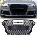 RS4 Style Front Honeycomb Grille Gloss Black – Audi A4 B8.5 13-16