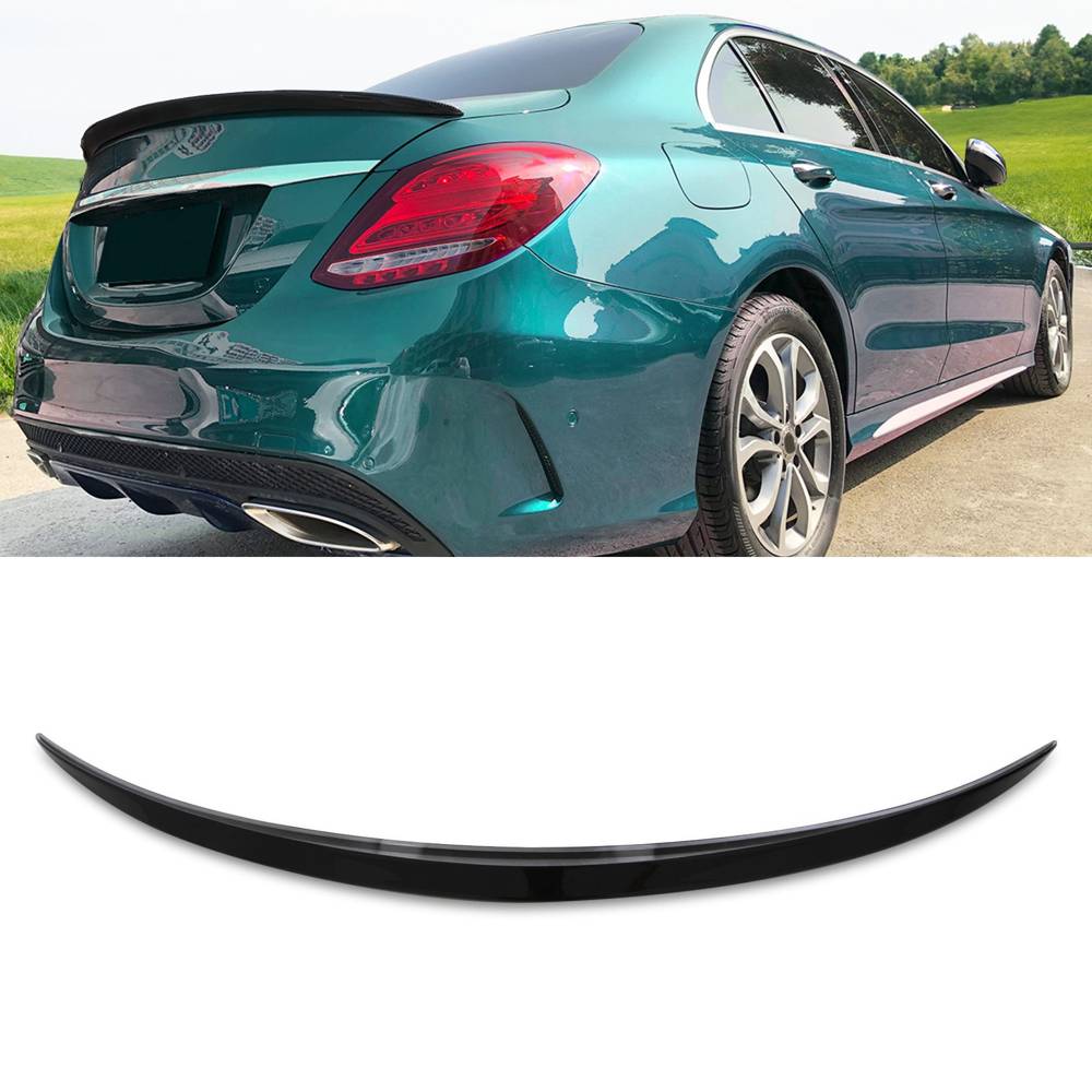 AMG Style Gloss Black Rear Spoiler Wing – Mercedes Benz C Class W205 2015-2018-Gravity Performance